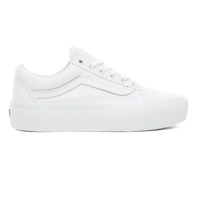 Vans Old Skool Platform - Kadın Platform Ayakkabı (Beyaz)